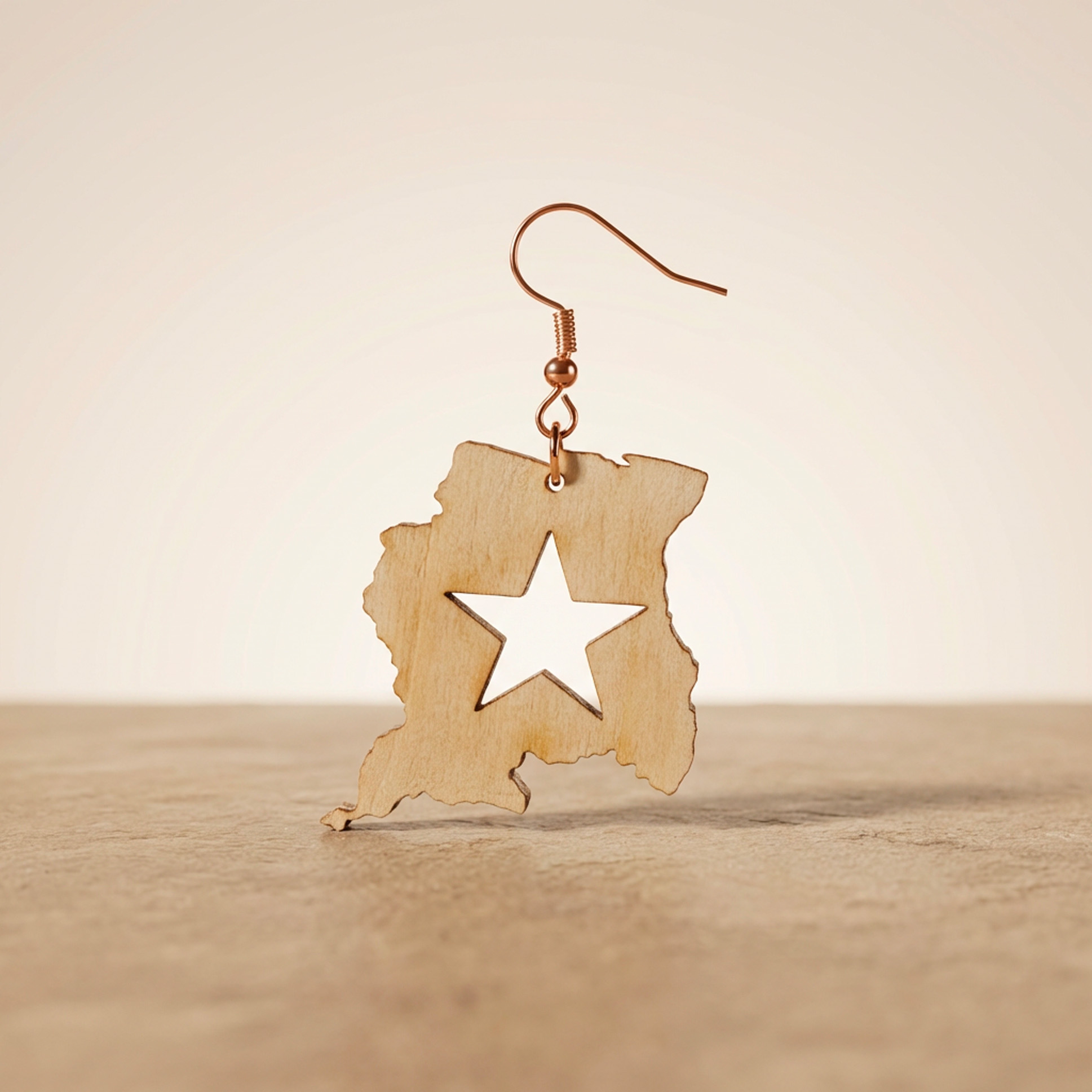 Suriname inspired Koti Sani map shaped object